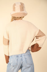 Color Block Button Down Textured Sweater Cardigan Very J
